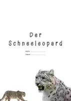 Vorschau - Arbeitsblätter - Schneeleoparden entdecken - Lernpaket - Deckblatt