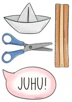 Vorschau - Mal- und Bastelvorlagen - Einschulung DIY Bilderrahmen – Bastelset mit 18 Bildern / Schulstart / 1. Klasse - Seite 3