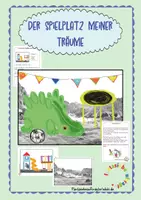Vorschau - Mal- und Bastelvorlagen - Fertige Kunststunde: Der Spielplatz meiner Träume - Deckblatt