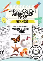 Vorschau - Arbeitsblätter - Forscherheft - Wirbellose Tiere - Eigenständiges Arbeiten - Deckblatt