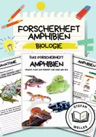 Vorschau - Arbeitsblätter - Forscherheft - Amphibien - Eigenständiges Arbeiten - Deckblatt