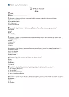 Aperçu - Tests - 📘 3 évaluations de lecture sur «Les Fourberies de Scapin» de Molière (versions A/B) – pour un contrôle ciblé acte par acte en classe - Page 1