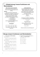 Vorschau - Arbeitsblätter - Wiederholung Klasse 9 - Lineare Funktionen und LGS - Seite 1