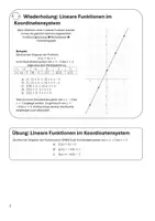 Vorschau - Arbeitsblätter - Wiederholung Klasse 9 - Lineare Funktionen und LGS - Seite 2