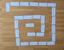Vorschau - Spiele - Uhrendomino: Viertel Stunden, mit Ziffern, 24h, (V1) - Seite 3