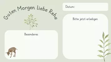 Vorschau - Präsentationen/Tafelbilder - Begrüßungsbild Klassentier Reh (Digitale Tafel) - Seite 3