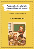 anteprima - Materiale interattivo - Adattare lessico e tono in situazioni informali tra pari - Pagina di copertina