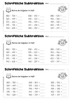 Vorschau - Arbeitsblätter - Schriftliche Subtraktion im ZR 1000 – Rechnen im Heft - Seite 2
