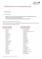 Vorschau - Arbeitsblätter - Österreichische Standardsprache | Wortschatz | A2 - Seite 1