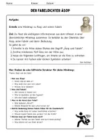 Vorschau - Arbeitsblätter - Wer war Äsop? Thema: Fabeln (inkl. Musterlösung) - Seite 2