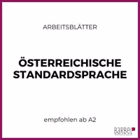 Vorschau - Arbeitsblätter - Österreichische Standardsprache | Wortschatz | A2 - Deckblatt