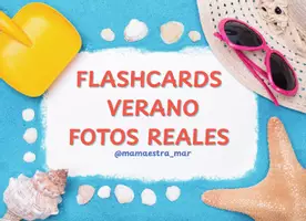 Vista previa - Decoración del aula - FLASHCARDS VERANO FOTOS REALES @mamaestra_mar - Portada