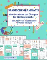 Vorschau - Merkblätter - Spanische Grammatik – Mini-Lernhefte für die Hosentasche - Deckblatt