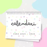 Vista previa - Decoración del aula - CALENDARI MENSUAL CURS 2025 - 2026 - Portada
