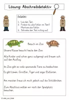 Vorschau - Arbeitsblätter - Abschreibdetektiv: Besuch im Zoo (Kl. 2) - Seite 2