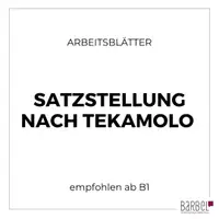 Vorschau - Arbeitsblätter - Satzstellung TeKaMoLo | Grammatik | B2 - Deckblatt