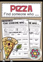 Vorschau - Arbeitsblätter - PIZZA - Find someone who (Bingo) - Deckblatt