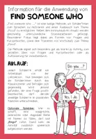 Vorschau - Arbeitsblätter - PIZZA - Find someone who (Bingo) - Seite 1