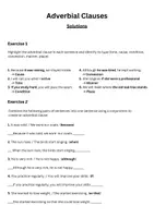 Vorschau - Arbeitsblätter - Adverbial Clauses Übungen - Seite 1