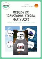 Vista previa - Tarjetas / Manipulativos - MEDIOS DE TRANSPORTE: TIERRA, MAR Y AIRE - Portada
