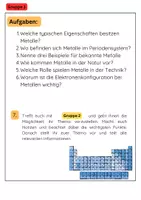 Vorschau - Arbeitsblätter - Chemische Elemente Gruppenarbeit: Metalle, Nichtmetalle, Edelgase - Seite 2