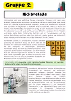 Vorschau - Arbeitsblätter - Chemische Elemente Gruppenarbeit: Metalle, Nichtmetalle, Edelgase - Seite 3