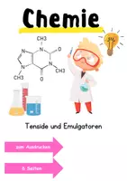 Vorschau - Unterrichtsreihen - Tenside und Emulgatoren – Informationen und Aufgaben - Deckblatt