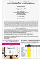 Vorschau - Arbeitsblätter - Rechtschreibung ... aber richtig! Klasse 6 | Intensivkurs in drei Niveaustufen | Dehnung, Schärfung, Kommasetzung | mit Lösungen - Seite 1
