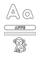 Vorschau - Arbeitsblätter - Tieralphabet zum Ausmalen & Schreibenlernen - Seite 2