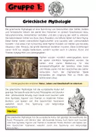 Vorschau - Stationenlernen - Antikes Griechenland Gruppenarbeit: Mythologie, Philosophie und Architektur - Seite 1