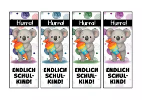 Vorschau - Mal- und Bastelvorlagen - Koalaklasse Lesezeichen als Geschenk zur Einschulung - Seite 3