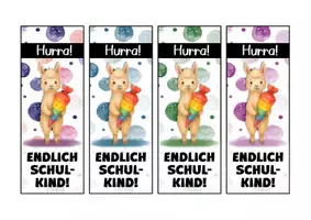Vorschau - Mal- und Bastelvorlagen - Lamaklasse Lesezeichen als Geschenk zur Einschulung - Seite 3