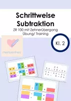Vorschau - Spiele - schrittweise Subtraktion - Deckblatt