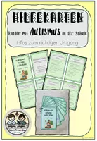 Vorschau - Merkblätter - Hilfekarten Autismus - Richtiger Umgang in der Schule - Deckblatt