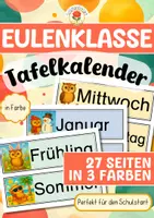 Vorschau - Präsentationen/Tafelbilder - Eulenklasse - Tafelkalender - Deckblatt