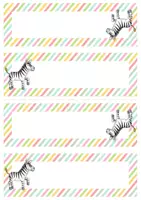 Vorschau - Poster - Namensschilder Zebraklasse - Seite 1