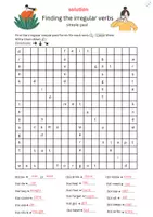 Vorschau - Arbeitsblätter - Finding the irregular verbs - MsJune - Seite 3