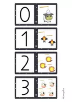 Vorschau - Spiele - Domino: Unterschiedliche Mengendarstellungen (Laternen / St. Martin) - Seite 3