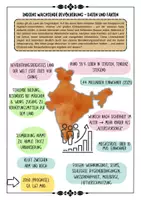 Vorschau - Arbeitsblätter - Bevölkerungswachstum und Landflucht in Indien - Daten, Fakten, Ursachen mit Lösung (Klasse 7 8 9) - Deckblatt