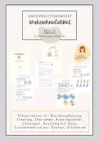 Vorschau - Stundenentwürfe - Teil 2 - Zufallsexperimente (Wahrscheinlichkeit)_Glücksrad, Socken - Deckblatt