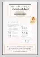 Vorschau - Stundenentwürfe - Unterrichtseinheit Wahrscheinlichkeit (Teil 1-2 + Klassenarbeit)_sicher, möglich, unmöglich, Zufallsexperiment - Seite 1