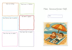 Vorschau - Arbeitsblätter - Sommerferien-Heft - Seite 1