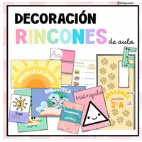 Vista previa - Decoración del aula - DECORACIÓN DE RINCONES DE AULA COLORIDA - Portada