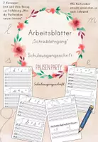 Vorschau - Arbeitsblätter - AB Schreibschrift "Schulausgangsschrfit" Schreiblehrgang #rabattraketen25 - Deckblatt