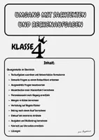 Vorschau - Arbeitsblätter - Umgang mit Sachtexten und Rechenaufgaben – Übungsmaterial für Klasse 4, Probevorbereitung - Deckblatt