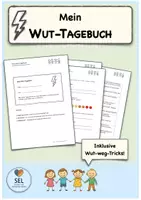 Vorschau - Arbeitsblätter - Mein Wut-Tagebuch & Wut-weg-Tricks - Deckblatt