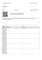 Vorschau - Lehrpläne/Lehrermaterial - Blanko-Stoffverteilung - zum selbst eintragen - Deckblatt