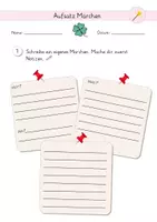 Vorschau - Klassenarbeiten - Märchen schreiben Aufsatz - Seite 1