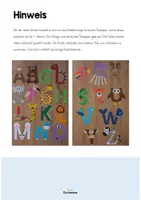 Vorschau - Arbeitsblätter - Buchstabentiere A - Z (Bastelvorlage) - Seite 1