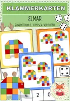 Vorschau - Fördermaterial/Inklusion - Klammerkarten: Zahlenraum 6 (Elefant Elmar) - Deckblatt